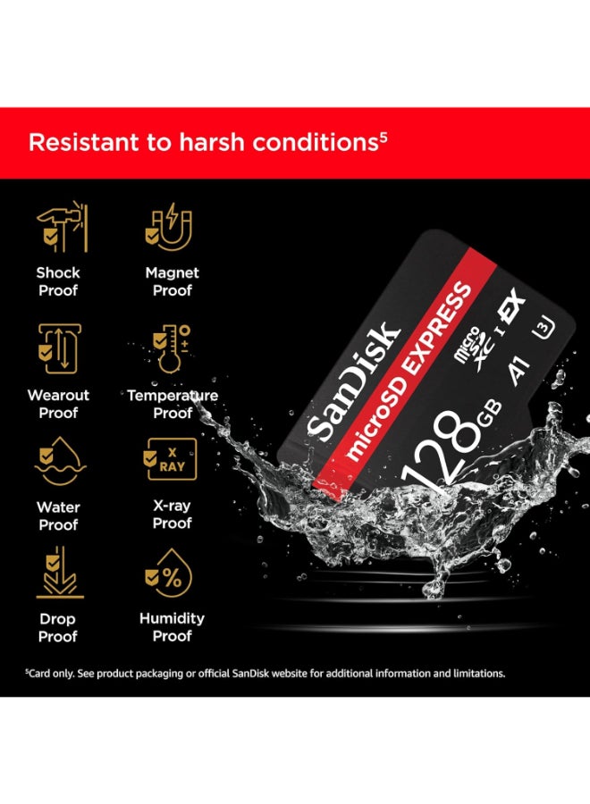 sandisk 128GB Express microSD Card,Read Speed Up to 880MB/s, Write Speed Up to 480 MB/s, U3, C10 - SDSQXFN-128G-GN4NN - Image 5