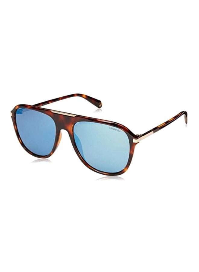 Polaroid Unisex Oval Sunglasses with Blue lenses - PLD 2070/S/X 0086 58mm - Image 1