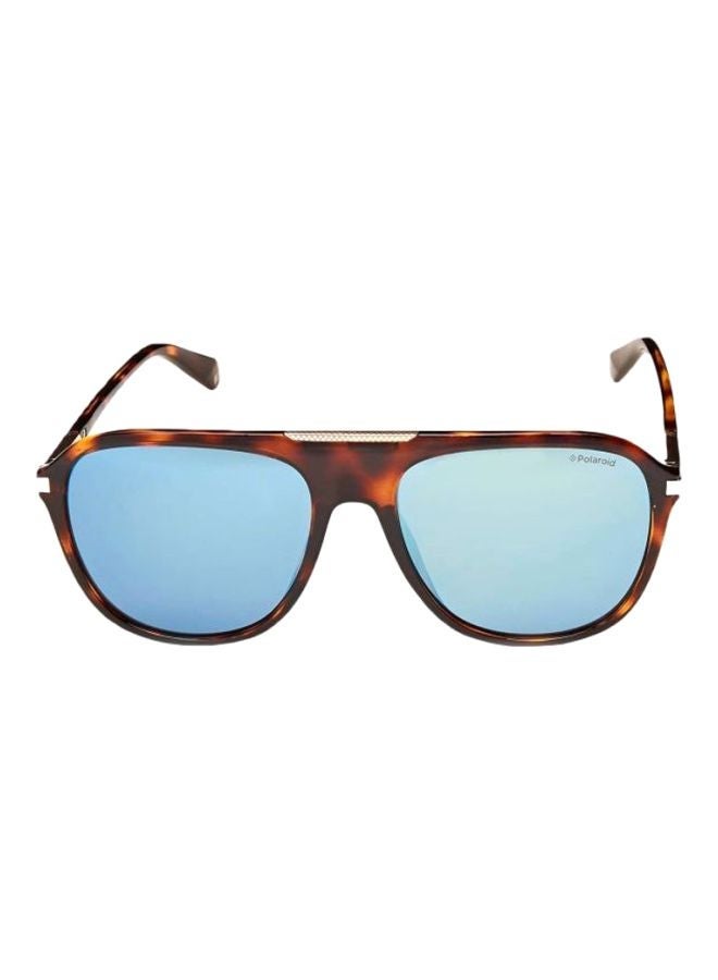 Polaroid Unisex Oval Sunglasses with Blue lenses - PLD 2070/S/X 0086 58mm - Image 2