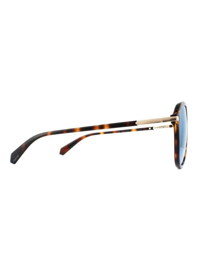 Polaroid Unisex Oval Sunglasses with Blue lenses - PLD 2070/S/X 0086 58mm - Image 4