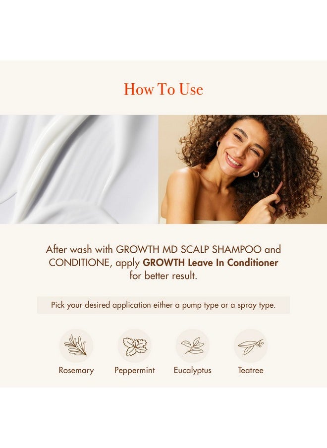 ريد باي كيس بلسم Growth Md Leave-In، لفك تشابك الشعر وترطيبه وتقويته، 5 أضعاف المنثول والبيوتين والبانثينول والنياسيناميد لشعر أكثر كثافة وامتلاءً، تركيبة نباتية وخالية من القسوة على الحيوانات، 10 أونصة  - Image 4