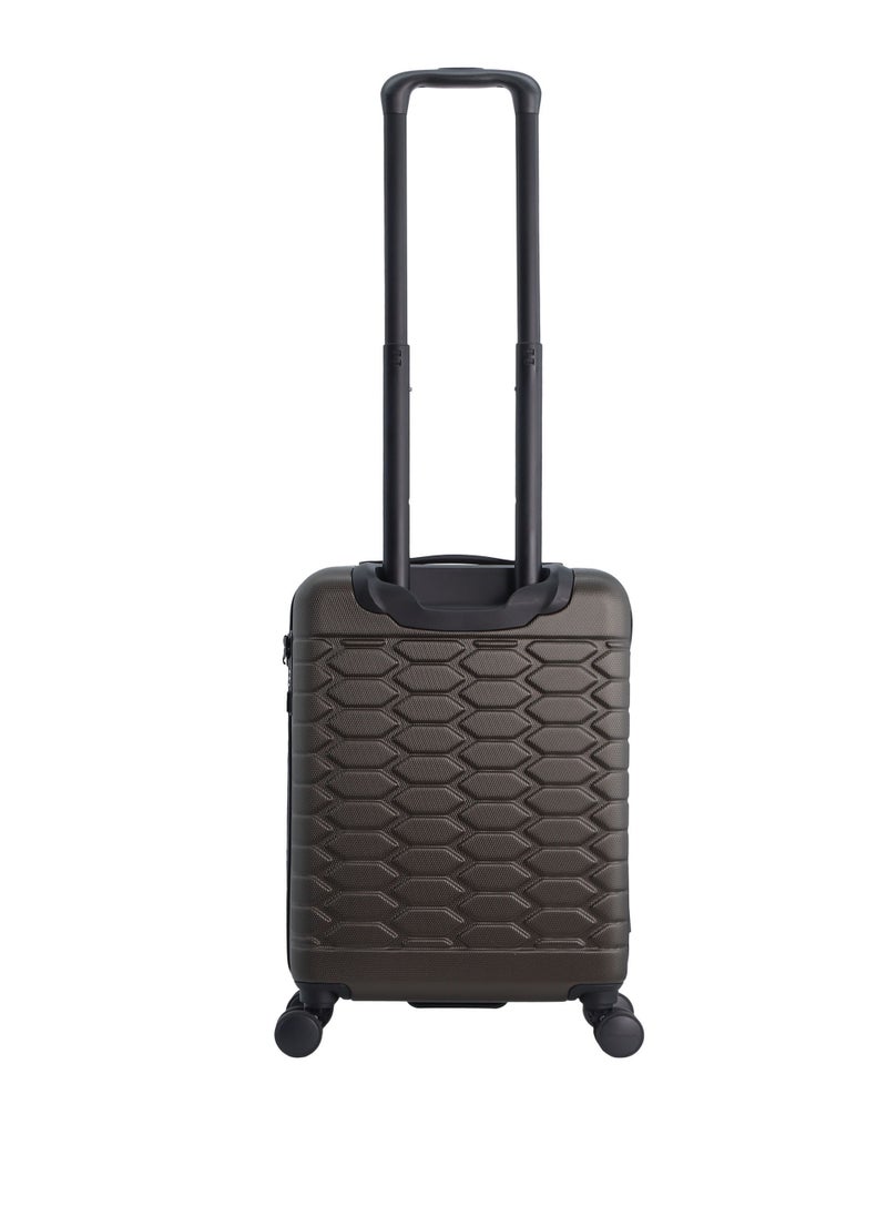 Discovery - Discovery Reptile ABS Hardshell Small Cabin Carry-On Luggage Khaki, Durable Lightweight Suitcase, 4 Double Wheel With TSA Lock Trolley Bag (20 Inch). - Image 1