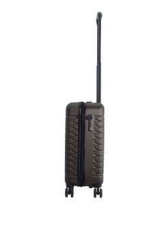 Discovery Discovery Reptile ABS Hardshell Small Cabin Carry-On Luggage Khaki, Durable Lightweight Suitcase, 4 Double Wheel With TSA Lock Trolley Bag (20 Inch).  - Image 2