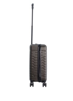 Discovery Discovery Reptile ABS Hardshell Small Cabin Carry-On Luggage Khaki, Durable Lightweight Suitcase, 4 Double Wheel With TSA Lock Trolley Bag (20 Inch).  - Image 4