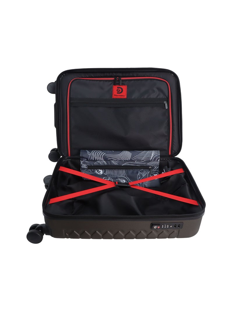 Discovery Reptile ABS Hardshell Small Cabin Carry-On Luggage Khaki, Durable Lightweight Suitcase, 4 Double Wheel With TSA Lock Trolley Bag (20 Inch). - pzsku/Z30F69DCC0DA30231E9A4Z/45/_/1720610804/8388c6d1-0835-442a-a2c3-ebe2cd4f6779