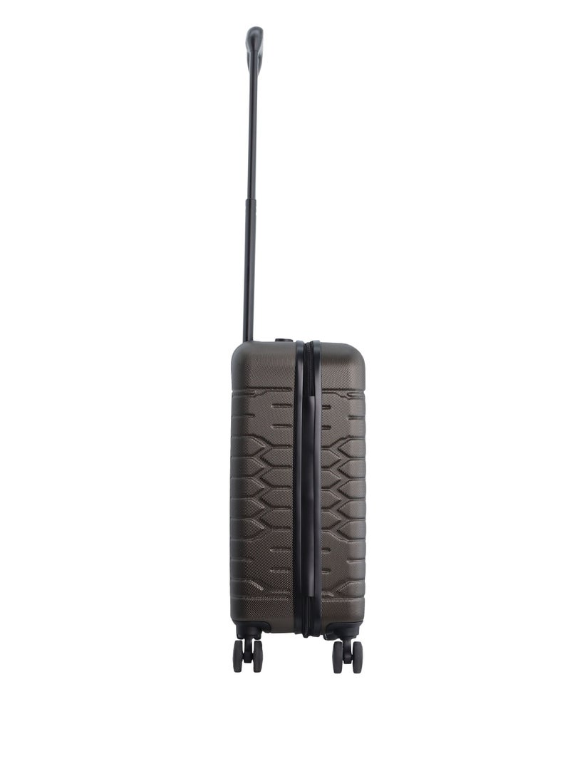 Discovery Reptile ABS Hardshell Small Cabin Carry-On Luggage Khaki, Durable Lightweight Suitcase, 4 Double Wheel With TSA Lock Trolley Bag (20 Inch). - pzsku/Z30F69DCC0DA30231E9A4Z/45/_/1720610844/6a0a4deb-cd90-4276-9ab5-4387f8a32b81