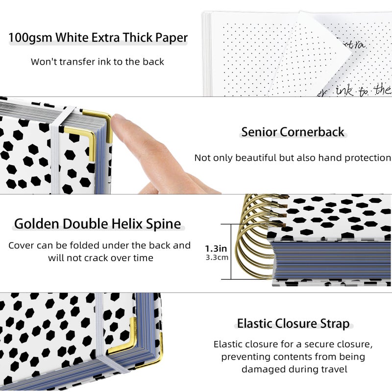 Ospelelf Budget Planner - Budget Book with Bill Organizer and Expense Tracker, 12 Month undated Budget Planner/Account Book to Take Control of Your Money, Start Anytime(Polka dots) - Image 3