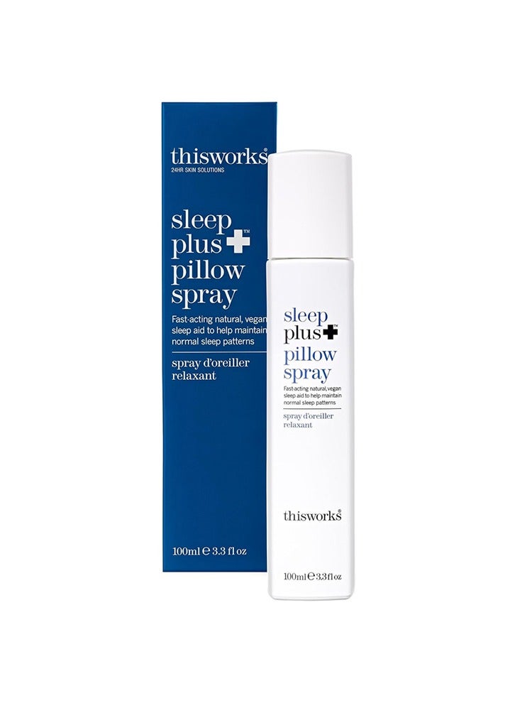 This Works Sleep Plus+ Pillow Spray Fast-Acting Natural Rest Aid with Essential Oils of Lavender,Vetivert and Camomile 100ml - Image 1