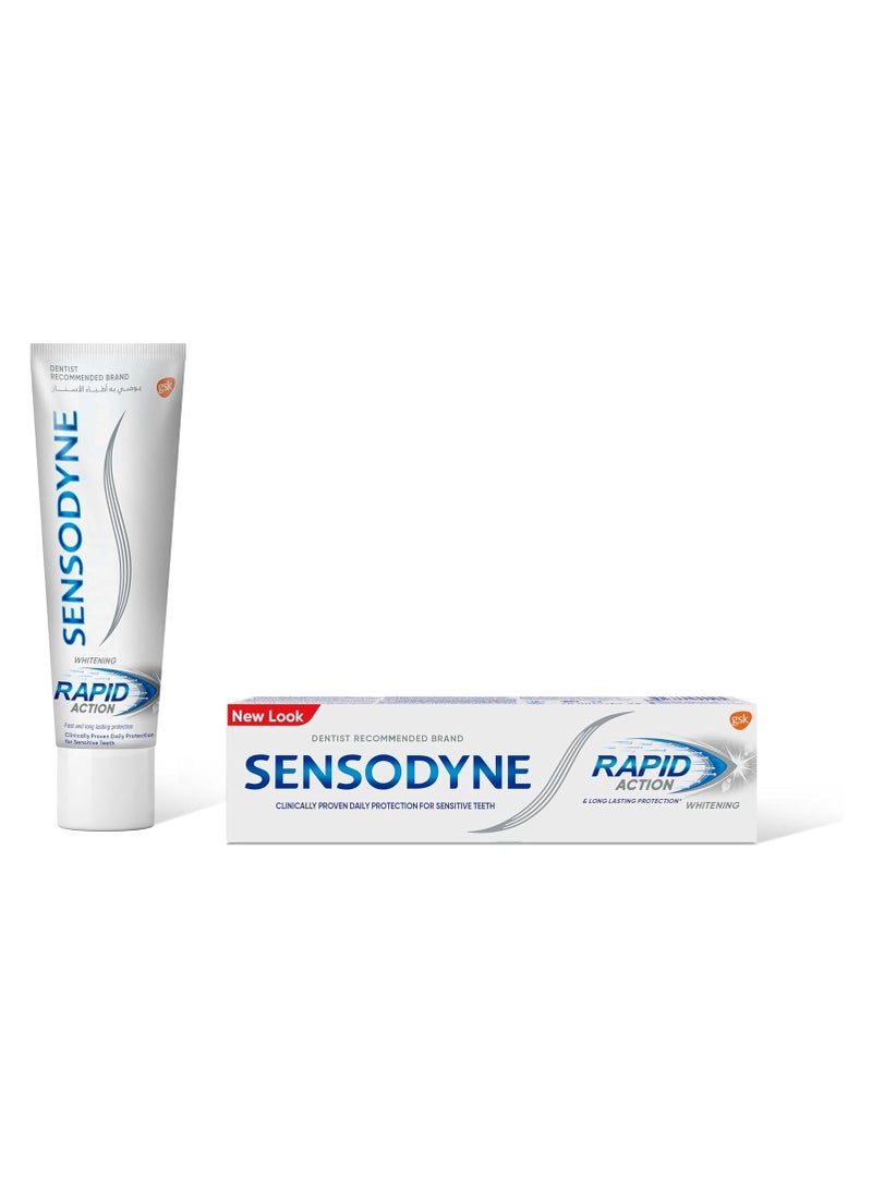 سنسوداين معجون أسنان سنسوداين رابيد أكشن للتبييض 75 مل - Image 1