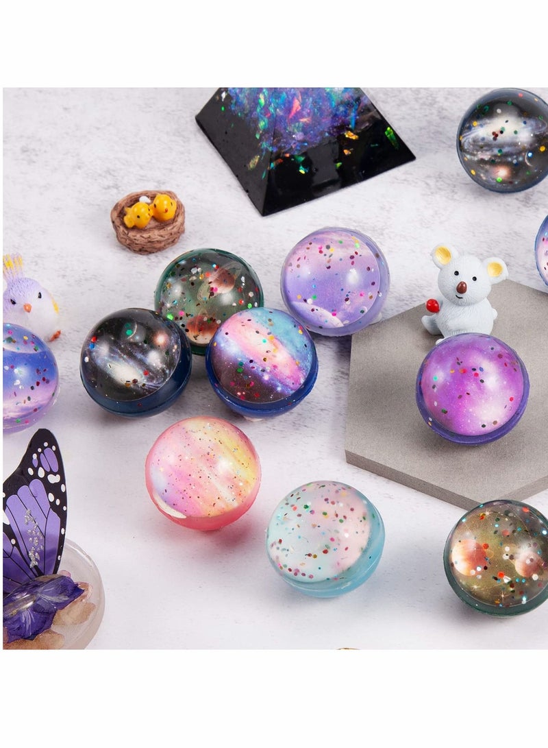 SYOSI Bouncy Balls - Rubber Balls for Kids - Bowling Bounce Balls, 20 PCS Bouncy Balls, 32mm Space Theme Bouncy Balls for Kids Party Favors, Gift Bag Filling - Image 4