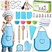 LovesTown Kids Cooking and Baking Sets 32PCS Play Kitchen Accessories Pretend Play Toys for Toddler Birthday for Boys - Image 2