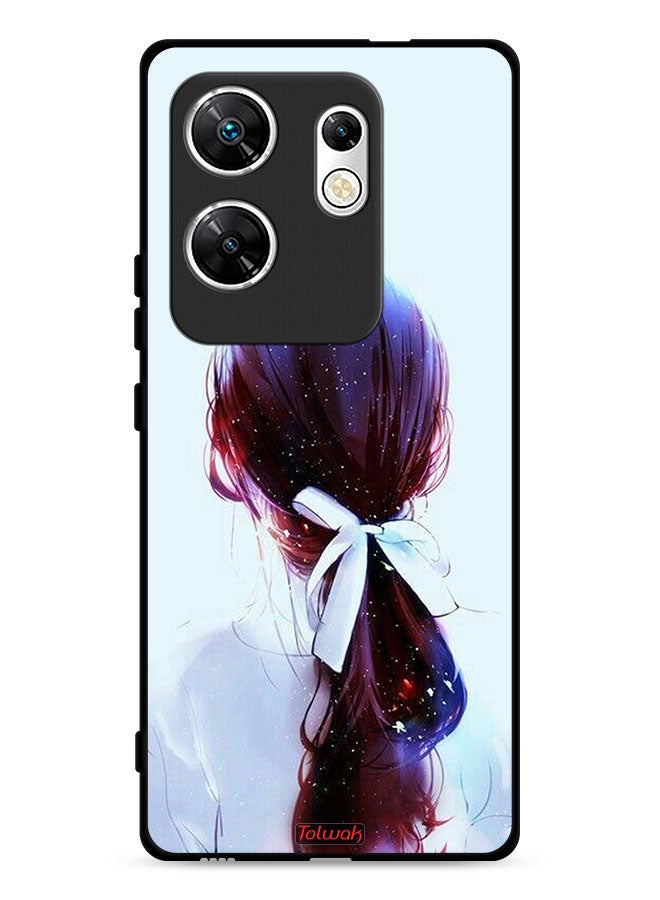Tolwak Infinix Zero 30 4G Protective Case Cover Tie Hair With Hairband Girl Art - Image 1