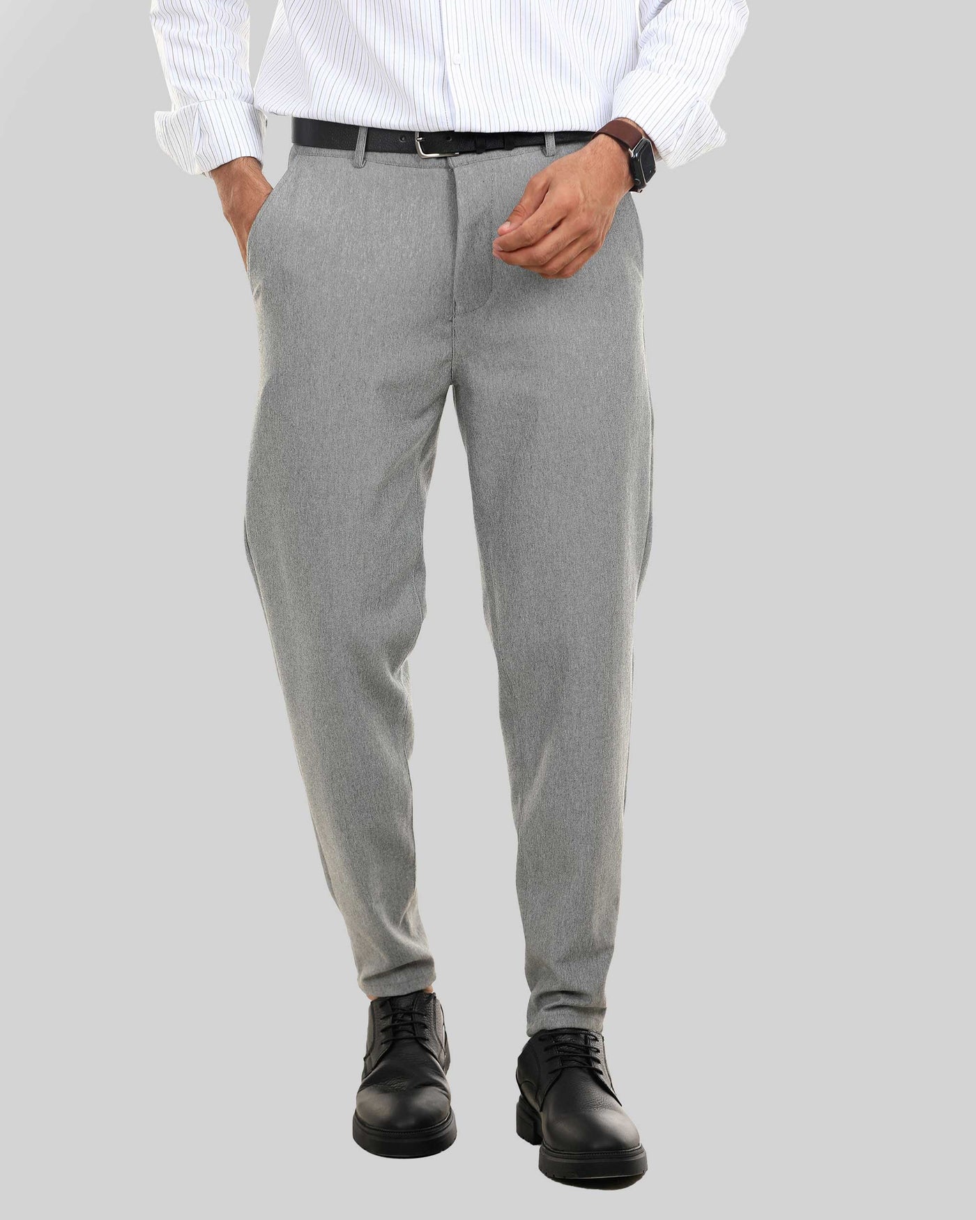 Dott Men's Smart Casual Slim Fit Comfort Trousers