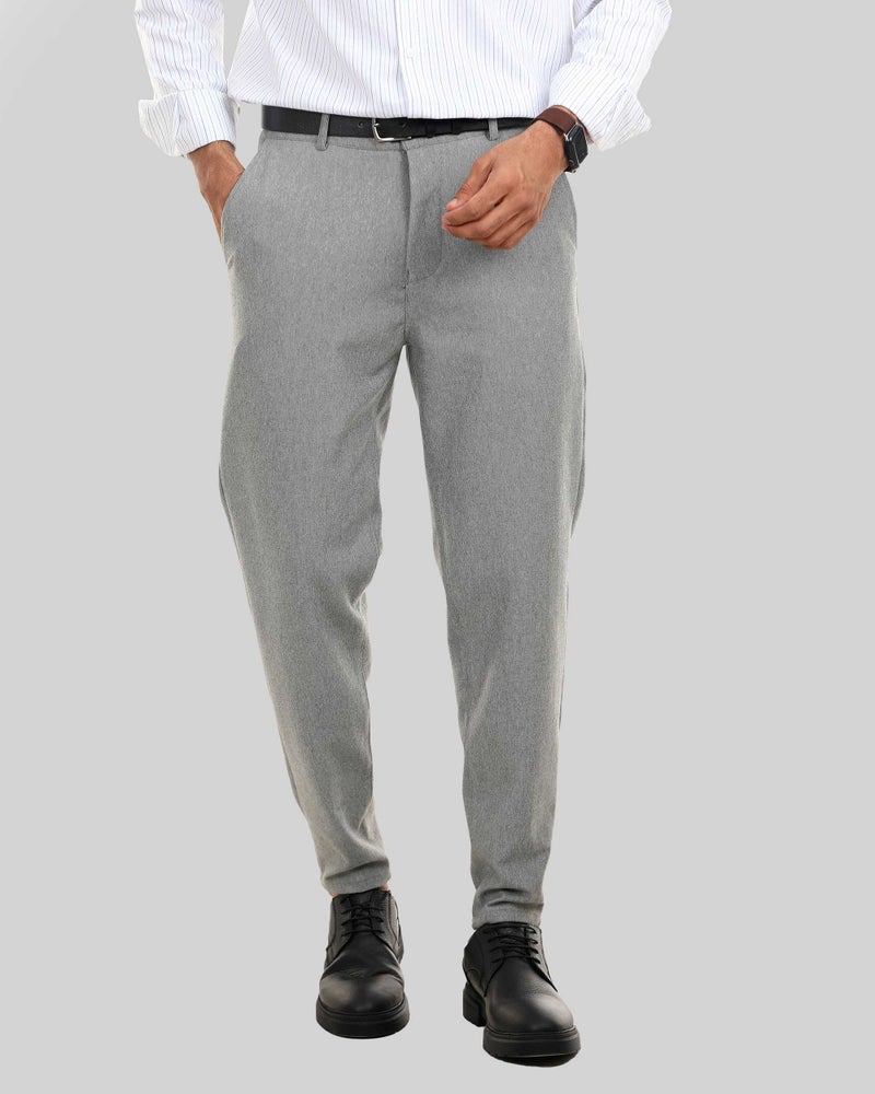 Dott Men's Smart Casual Slim Fit Comfort Trousers - Image 1