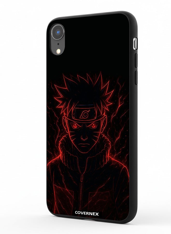 Covernex Apple iPhone XR Protective Case Cover Printed Featuring Naruto Shippuden Glow Affect Ninja - Image 1