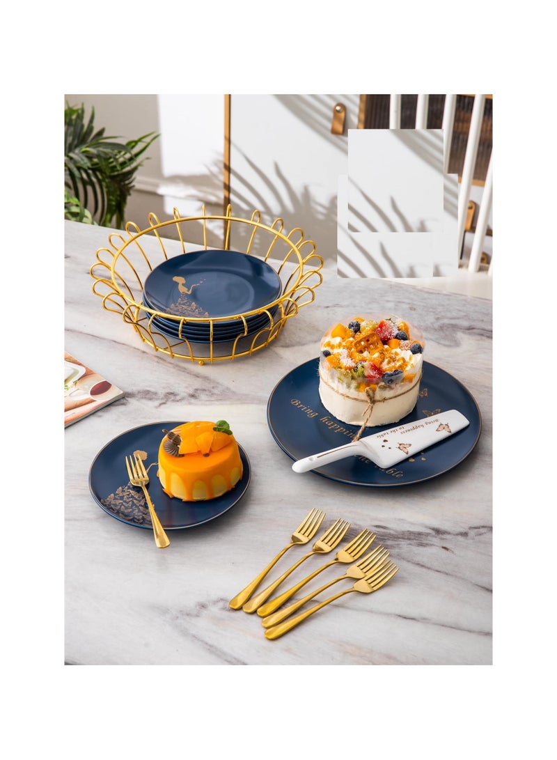 لا مايا طقم كيك 15قطعة مدور سداسى من لا مايا ازرق CP2-7(B) - Image 1