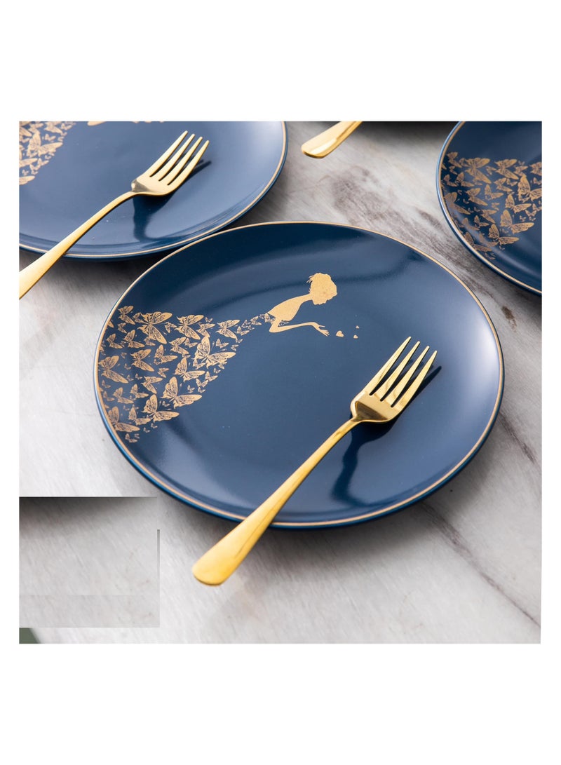 لا مايا طقم كيك 15قطعة مدور سداسى من لا مايا ازرق CP2-7(B) - Image 3