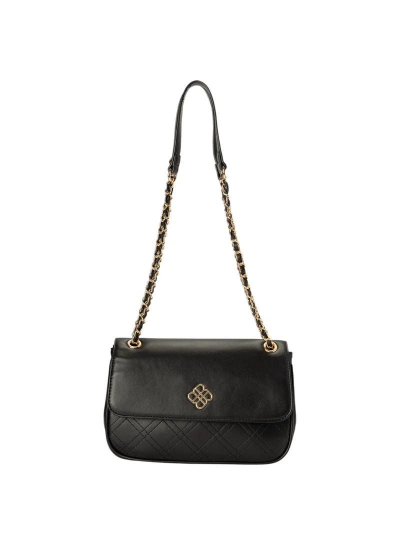 Bata Stitch Detail Flap Over Sling Bag