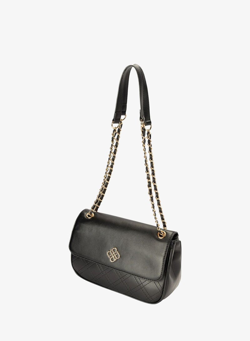 Bata Stitch Detail Flap Over Sling Bag - Image 3