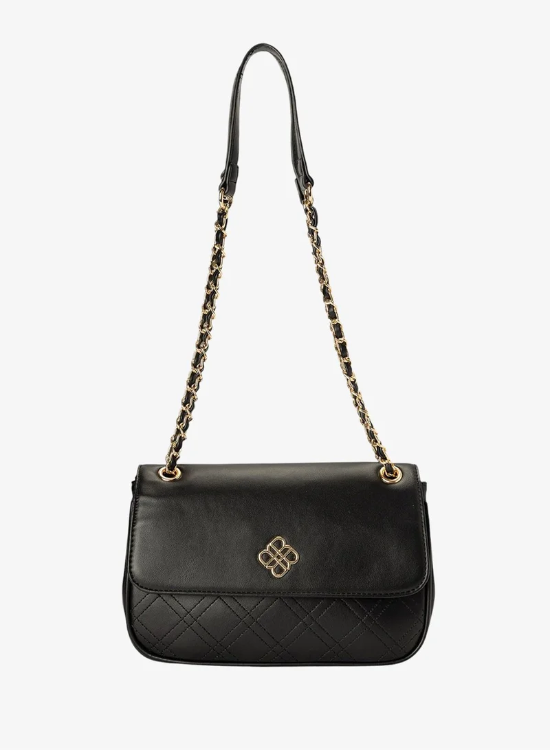 باتا حقيبة سيلينغ بغطاء مزين بتفاصيل الخياطة