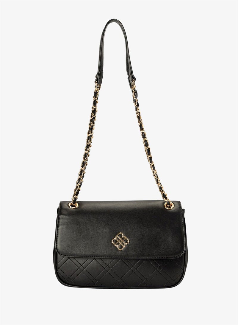 Bata Stitch Detail Flap Over Sling Bag - Image 1