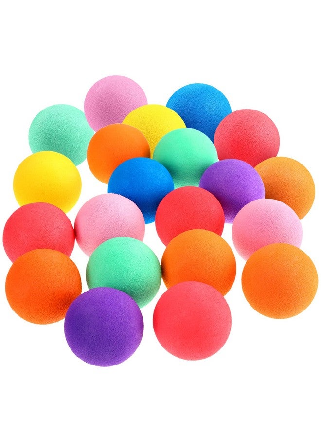 سندير 100 قطعة من كرات الإسفنج الصغيرة للأطفال، كرات إسفنجية ناعمة خفيفة الوزن، كرات لعب متنوعة لحفلات أعياد الميلاد، هدايا عيد الحب، جوائز الكرنفال، هدية للفصل الدراسي، 7 ألوان - Image 1