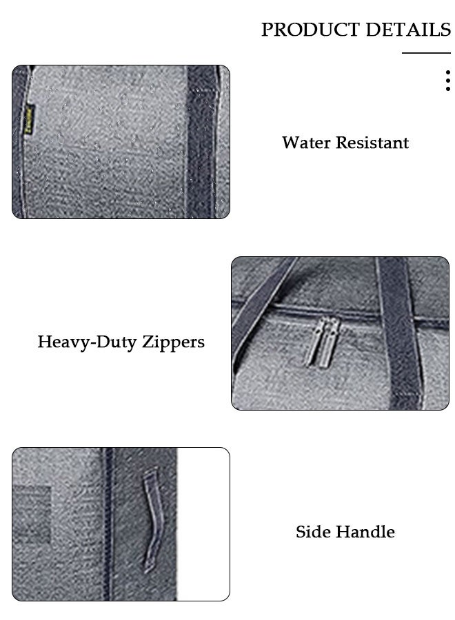 DUNISO 6 Packs Collapsible Moving Bags, Organizing Bags with Zippers and Handles Storage Bag, Space Saving Clothes Storage Laundry Bag For Packing, House Essentials, Sustainable, Water-Resistant - Image 2
