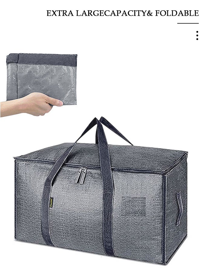 DUNISO 6 Packs Collapsible Moving Bags, Organizing Bags with Zippers and Handles Storage Bag, Space Saving Clothes Storage Laundry Bag For Packing, House Essentials, Sustainable, Water-Resistant - Image 5