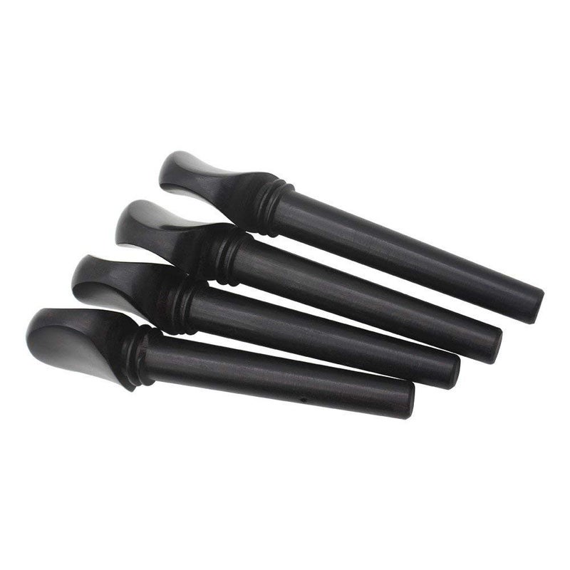 SALABLEZ ® 4pcs 4/4 Violin Tuning Accessory Kit | Ebony Cello Pegs for Tuning | Durable Precision Fit | Ideal for Violin & Cello Repairs | Professional Maintenance Tools - Image 2