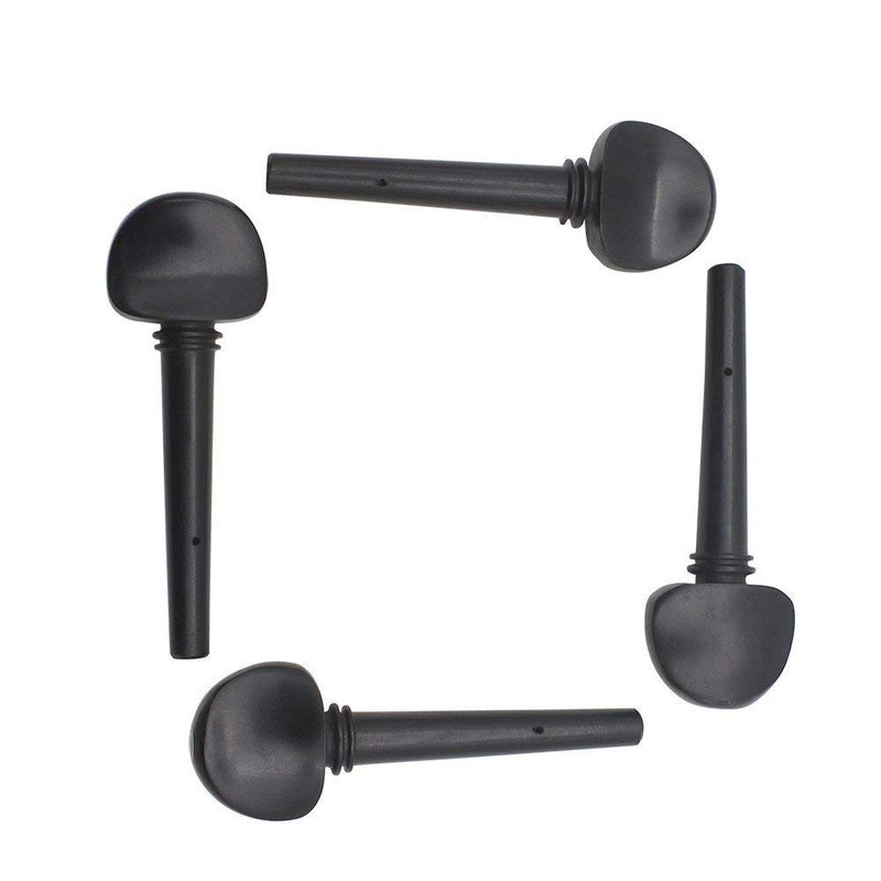 SALABLEZ ® 4pcs 4/4 Violin Tuning Accessory Kit | Ebony Cello Pegs for Tuning | Durable Precision Fit | Ideal for Violin & Cello Repairs | Professional Maintenance Tools - Image 1