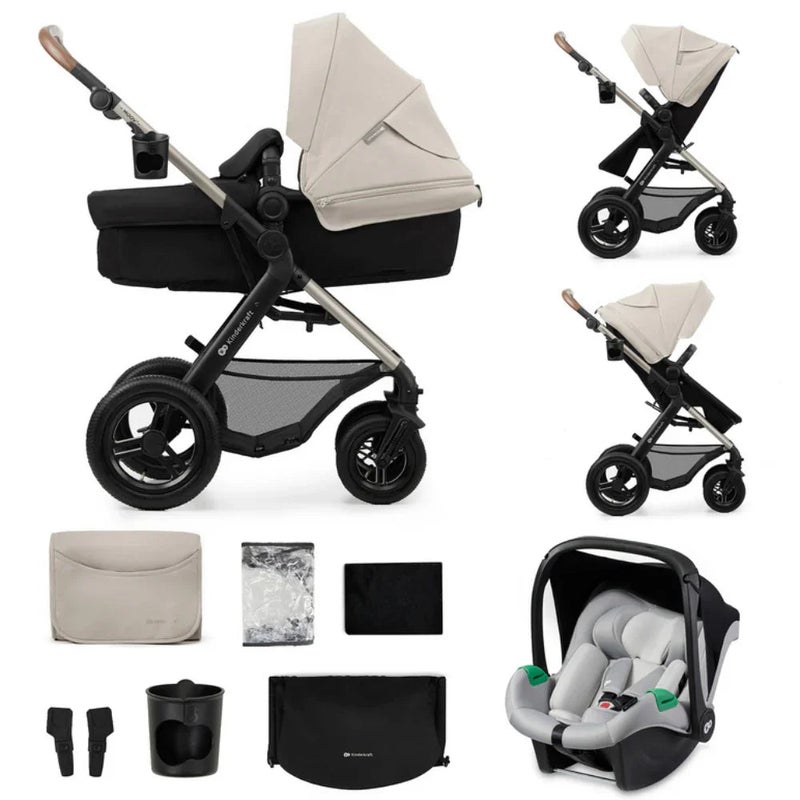 Kinderkraft Moov 2 Air Stroller With Flip Arm (3in1) - Image 5