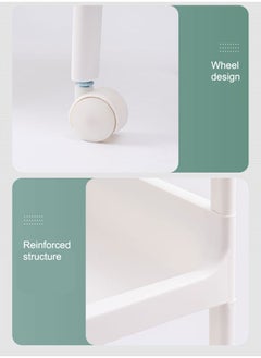 NKX 2 Layers Kitchen and Bedroom Storage Rack and Drawer with Wheels  - Image 5