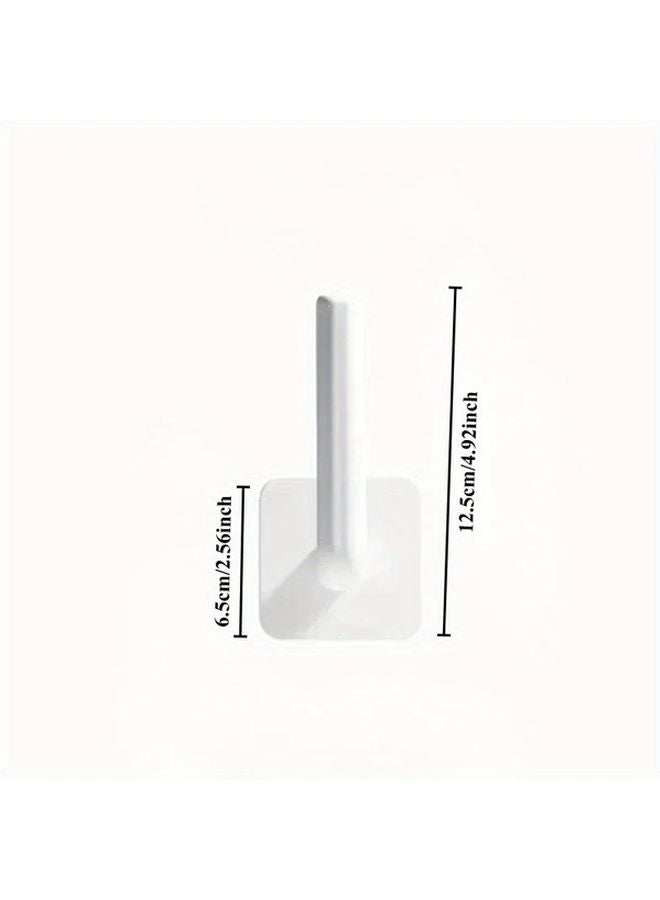 One Color Adhesive Storage Hooks L Shaped Plastic Clips For Hats And Clothes No Drilling - Image 4