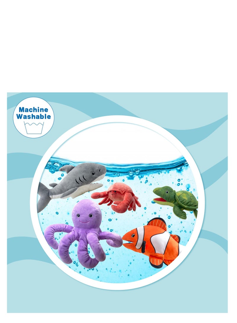 Realistic 13" Crab Hand Puppet - Plush Animal Puppet for Kids with Moveable Mouth, Perfect for Role Play, Teaching, and Gifts for Boys and Girls. Fun Stuffed Crab Toy! - Image 5