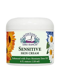 Montana Emu Ranch Sensitive Skin Cream 4 Ounces Enhanced With Montana Emu Oil 