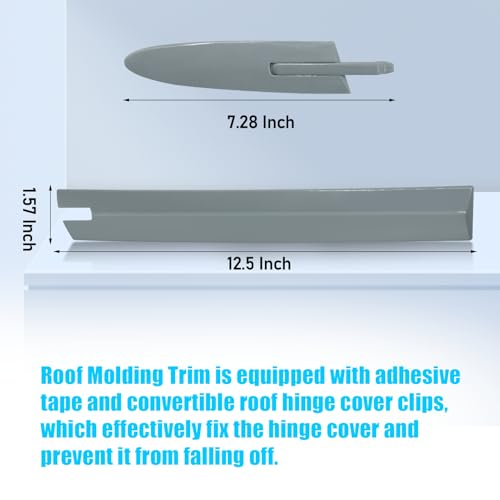 Jaronx Compatible with BMW Convertible Roof Hinge Cover 3' E93 2006-2011,4' F33/M4 F83 2014-2019,4PCS Left and Right Top Roof Molding Trim Cover for BMW 54377184037 54377184038 54377184047 54377184048 - Image 5