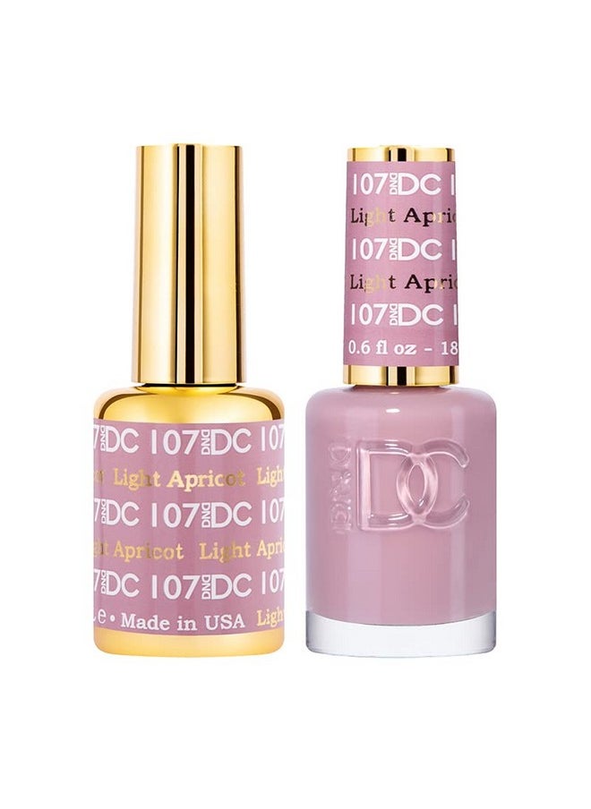 DAISY DND - Dnd Gel Polish Set 1 Each Of Beige Gel Polish And Beige Nail Polish 107 Light Apricot 0.5 Fl Oz - Image 1