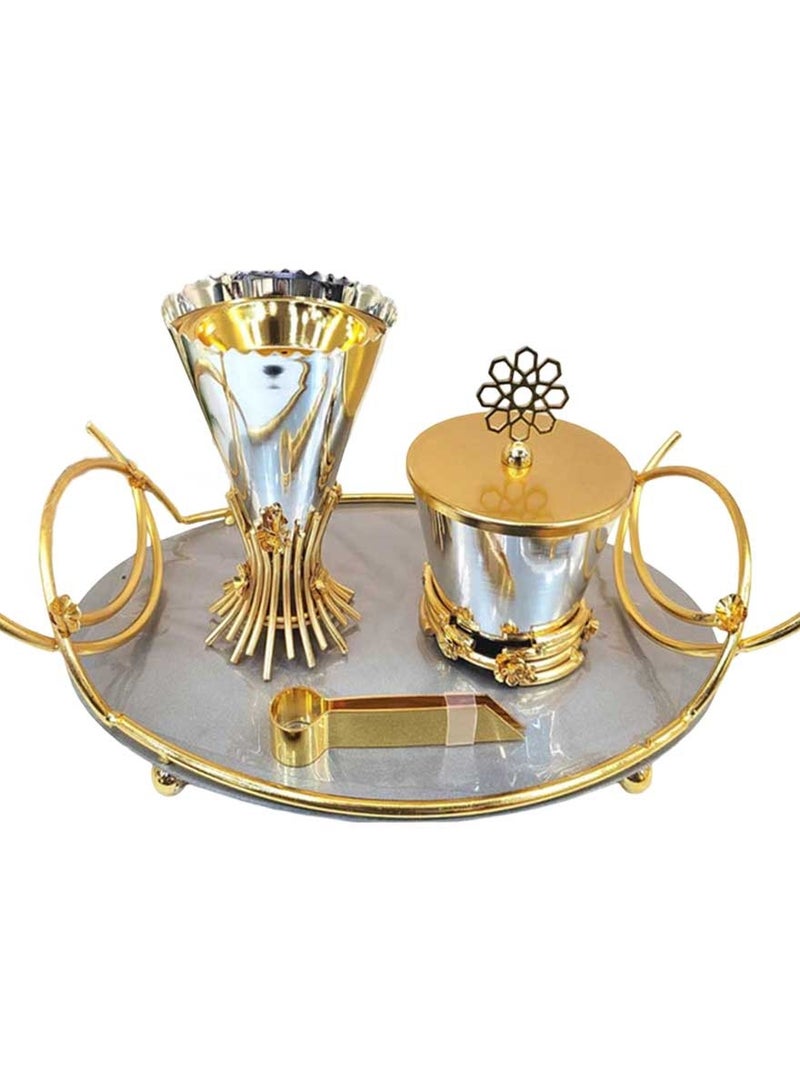 Decorative Modern Incense Burner Set Bakhoor Incense Holder for a Luxurious Home Fragrance Experience  - Image 1