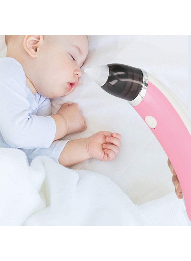 MiniMe Electric Nasal Aspirator Baby | 0–24 Months | Pink | Plastic & Silicone | USB Rechargeable & Five Suction Levels & One-Key Control & Soft Skin-Friendly Tip & Easy To Clean & Whisper-Quiet Operation | Compact & Portable Design - Image 2