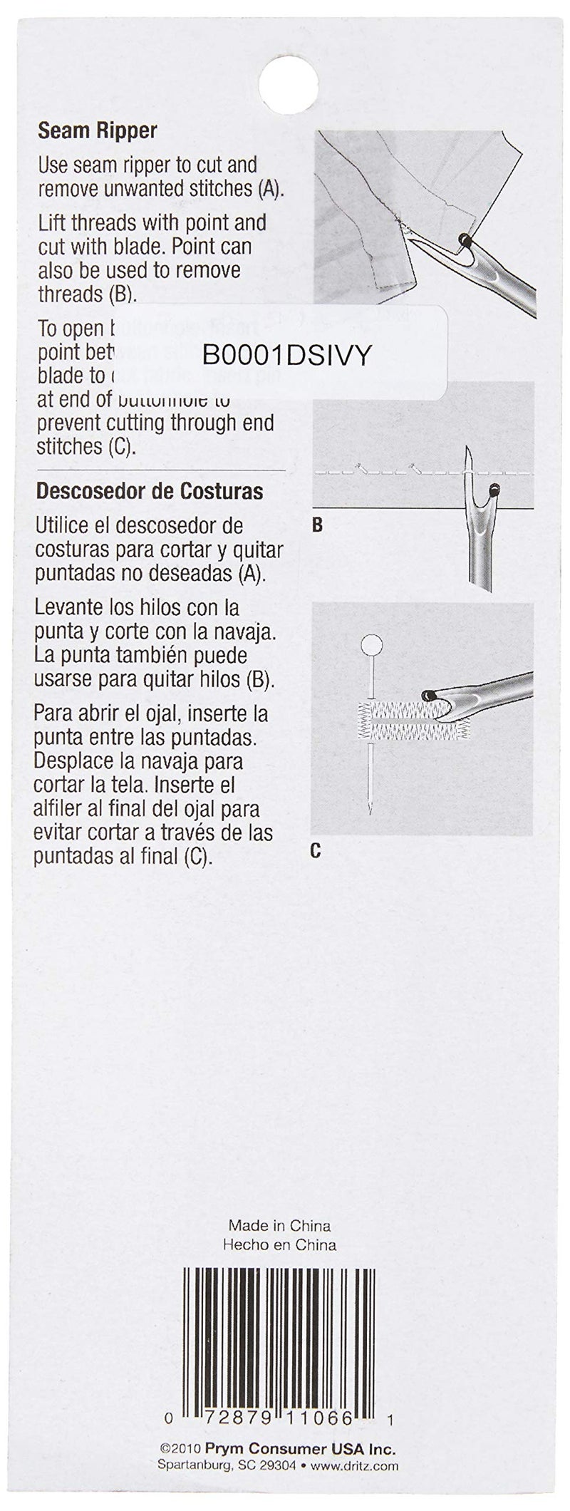 Dritz 638 Deluxe Seam Ripper, Blue - Image 2