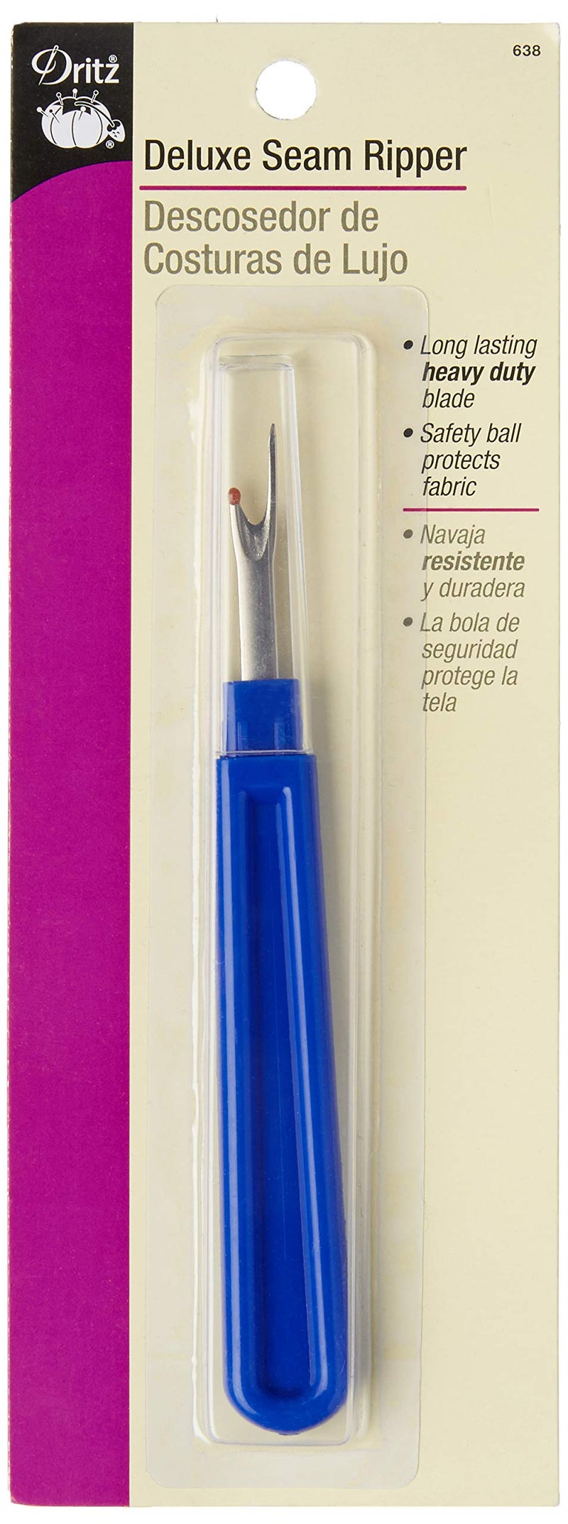 Dritz 638 Deluxe Seam Ripper, Blue - Image 1
