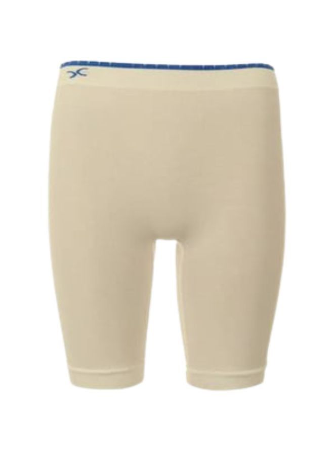 Women's shorts with a knee length and a mid rise waist
