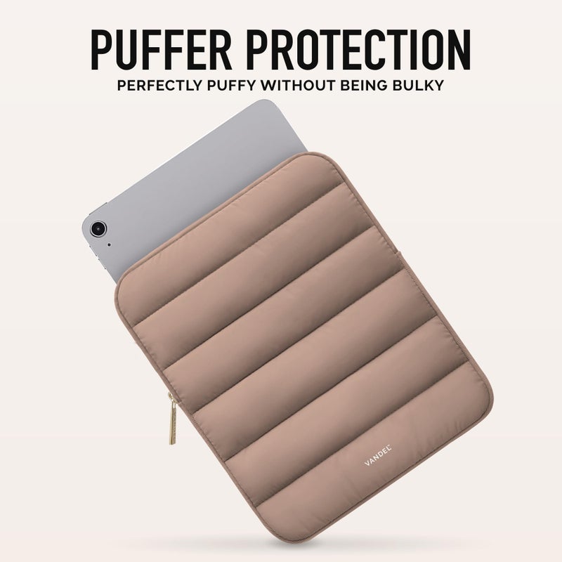 Vandel - The Original Puffy iPad Sleeve 9-11 Inch Tablet Sleeve, Brown i Pad Case for Women and Men, Cute iPad Air Pouch, 9 10 Inch, 11 Inch Bag - Image 2