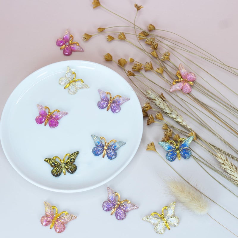 KEYDUACU 12Pcs Fridge Magnets Strong Refrigerator Magnet Sticker,Cute 3D Butterfly Crafts Decoration Magnet,Strong Fridge Magnets for Kitchen,School,Locker,Office Whiteboard,Cabinet and Dishwasher - Image 2
