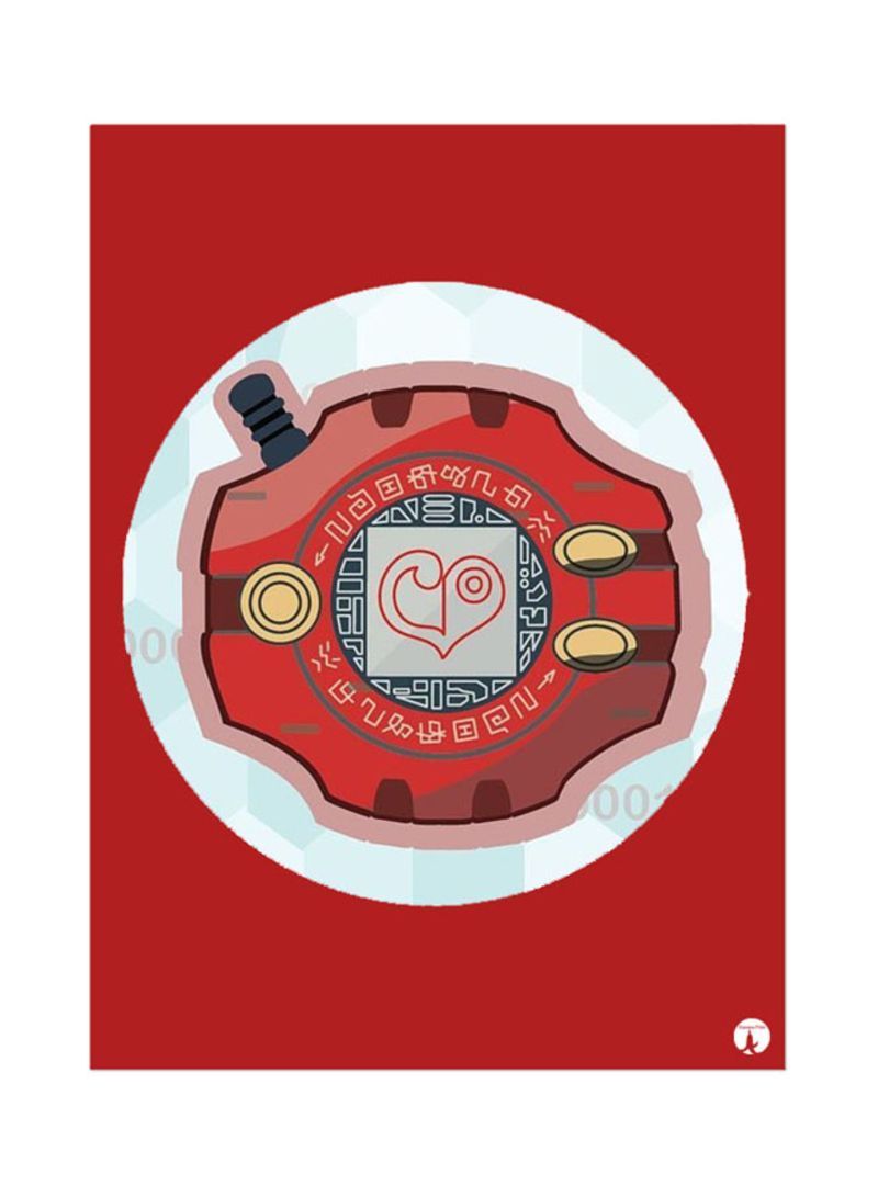 The Anime Digimon Mouse Pad Red