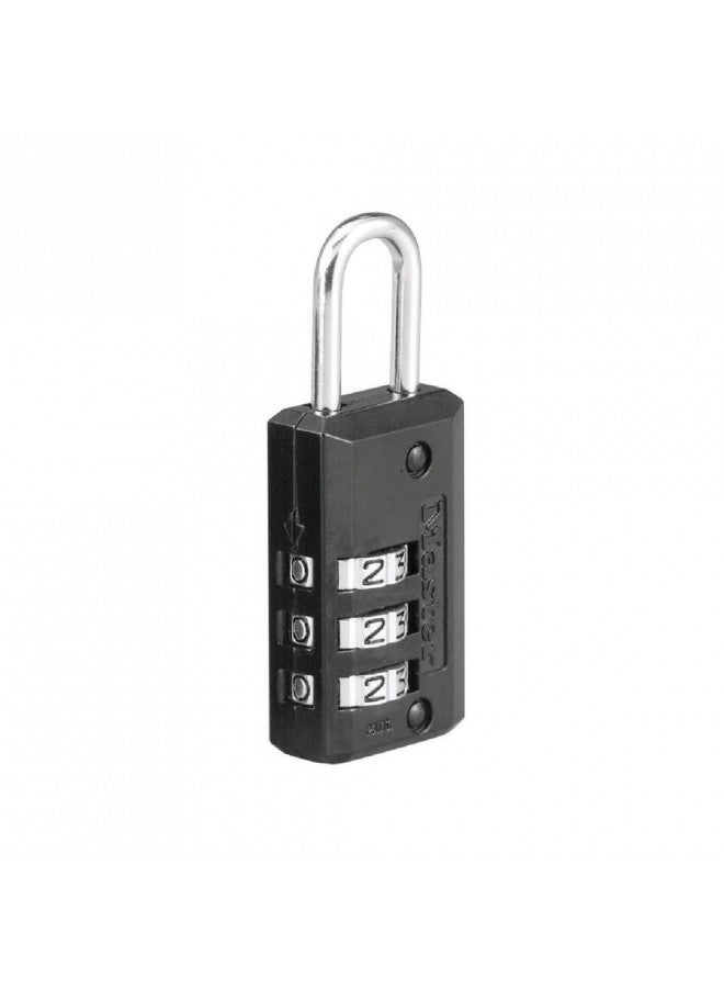 Master Lock 646D Set Your Own Combination Luggage Lock, 13/16 in. Wide with 11/16 in. Long Shackle, Black - Image 2