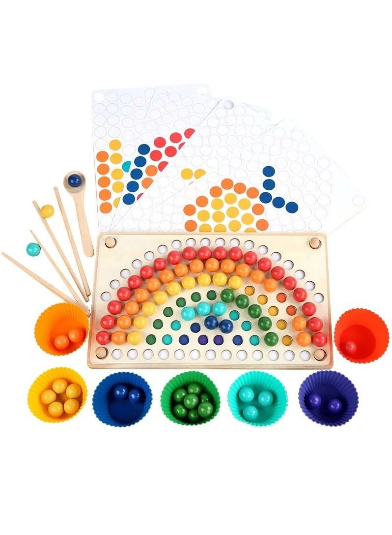 Pikkaboo Woody Buddy Rainbow Clip Beads - Image 1