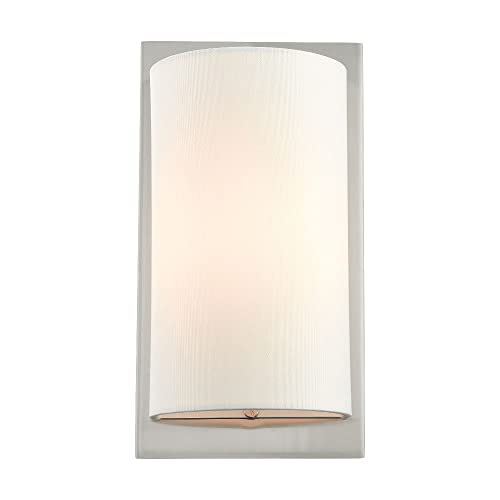 Livex Lighting 50860-91 Meridian 1-Light Wall Sconce, Brushed Nickel - Image 3