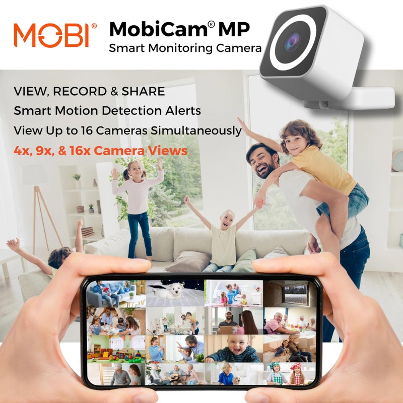 MobiCam MP Smart Home/Office Camera with 3MP Resolution, 2-Way Audio, Night Vision, 30-Second Setup, Dual WiFi (2.4GHz & 5GHz), BLE Connectivity â€“ High-Resolution IP Monitoring Camera (Model 2025) - Image 3