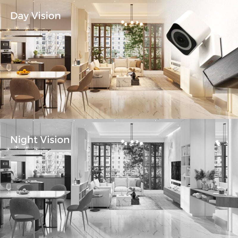 MobiCam MP Smart Home/Office Camera with 3MP Resolution, 2-Way Audio, Night Vision, 30-Second Setup, Dual WiFi (2.4GHz & 5GHz), BLE Connectivity â€“ High-Resolution IP Monitoring Camera (Model 2025) - Image 4